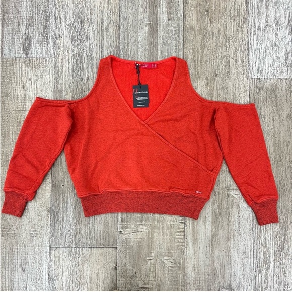 NWT n:Philanthropy Ventura Sweatshirt In Red Size Small or XL - Picture 2 of 7